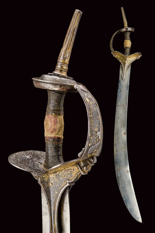 art-of-swords:Khanda SwordDated: early 19th centuryCulture: IndianMeasurements: overall length 88 cm