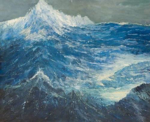 Rough Seas -  Alan ArmstrongOil on panel, 40.5 x 50.7 cmShipley Art Gallery