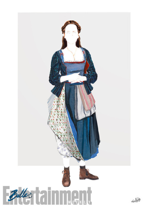  When it came to reimagining Belle’s blue dress, “l wanted to show more to it, more than