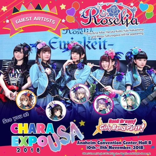 bangdreaming: If you didn’t know, Bandori is going to CharaExpo USA 2018! The seiyuu that will be go