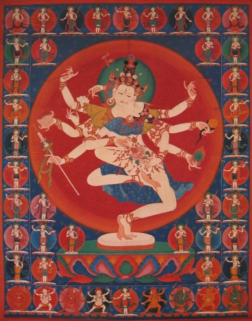 Padmanartesvara thangka, Tibet