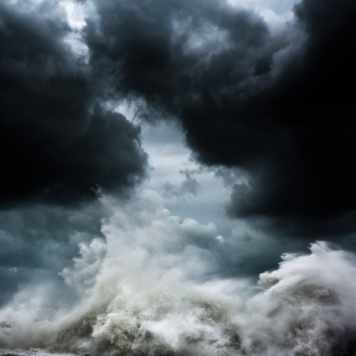 landscape-photo-graphy:The Fury of the Sea Against a Dark Sky Captured by Alessandro Puccinelli