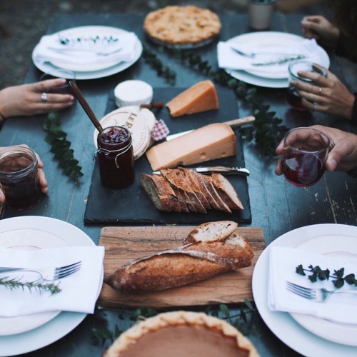 utmostcreative:  Bread, cheese, wine, and good people. (at 🎶 Josh Garrels | Bread & Wine) 