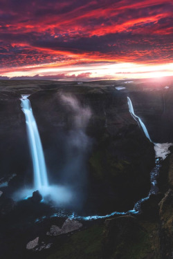 lsleofskye:  An epic morning at Haifoss! |  madspeteriversen_photography