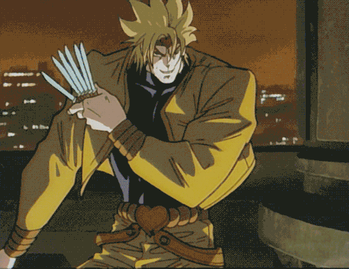 Reposting My OVA Dio Knife Gifs Since I Like How They Turned Out