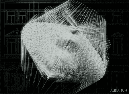 alidasun:  Outtakes from “Dividing Lines” 3D mapping projection in Weimar, Germany.