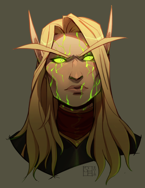 studiofruke: Recent bust commissions! now with 100% more blood elf guarantee (curious about how go about coloring these? full process for the first one is available now on my Patreon!) 