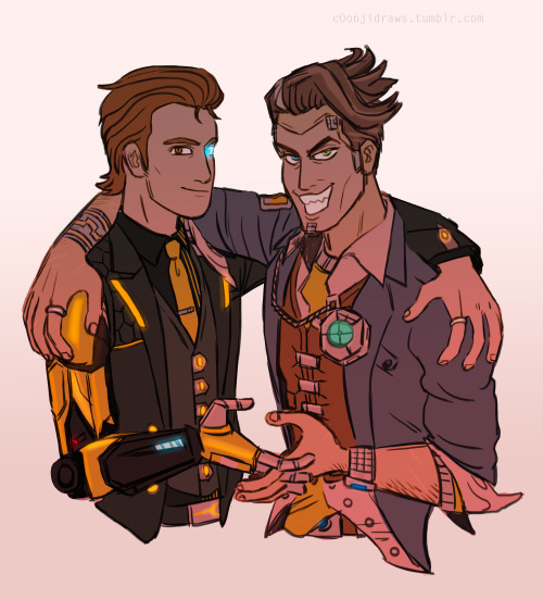 c0njidraws:I was thinking about how Hyperion would be like if Rhys and Jack managed it together as C