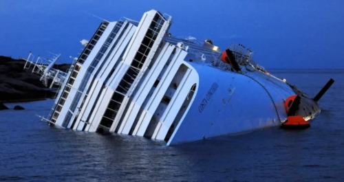 This was the scene on televisions around the #world 8 years ago. The Costa Concordia ran aground and