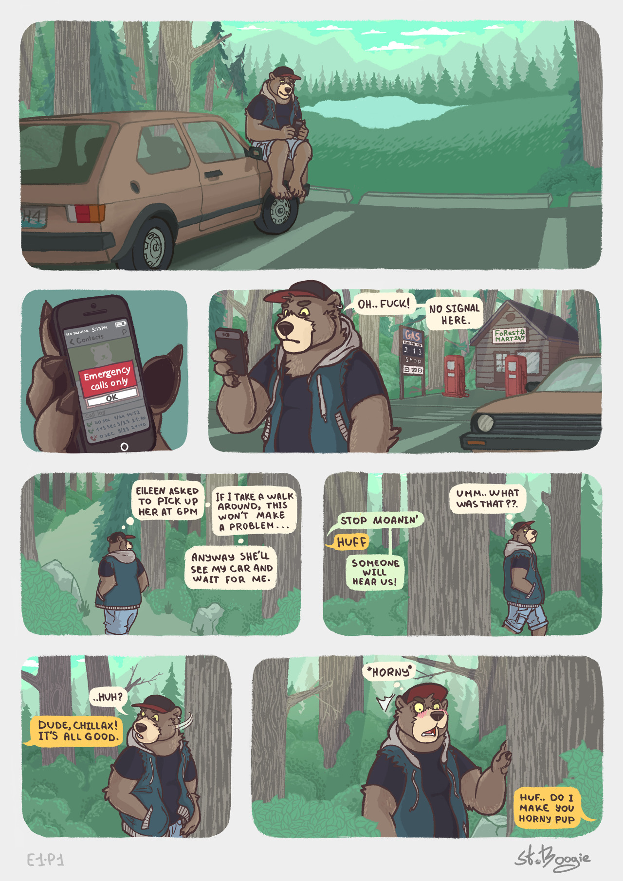 stboogie:  Hi! I want to introduce to you my graphics episodes of the life of my