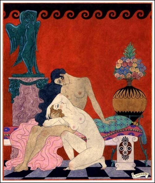 George Barbier, French illustrator. Bibliothèque Infernale on FB