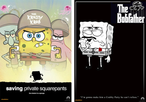 Porn Pics davidryanrobinson:I created a series of Spongebob