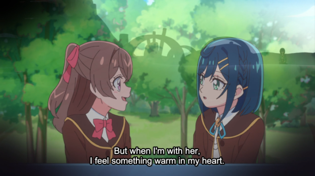 Kokone: But when I'm with her, I feel something warm in my heart.