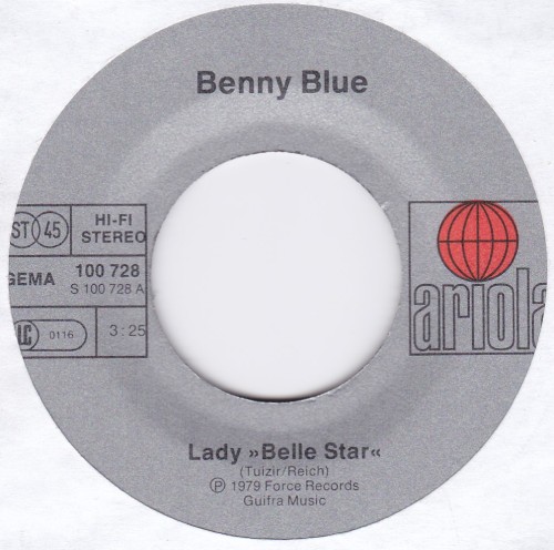 BENNY BLUE - Singin'in the morning 7" (1979/FRANCE)
