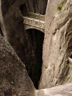 s-o-u-t-h-o-f-h-e-a-v-e-n-69:The Bridge of Immortals located in Huangshan , China