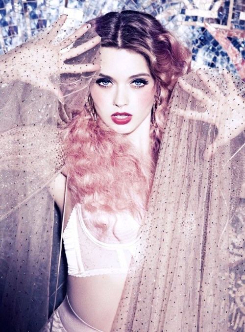 froufroufashionista:  Abbey Lee Kershaw by Ellen von Unwerth for VS Magazine