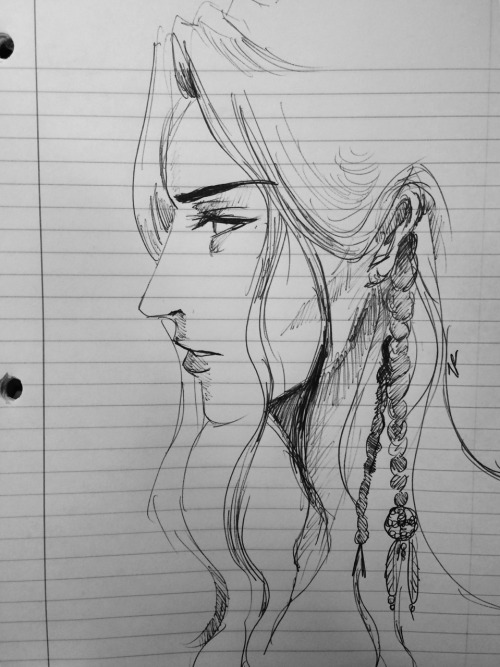 besosdecanela:  help I cannot stop drawing Mink ahhh.  If I ever get a replacement pen for my tablet, I’ll redo this one in color