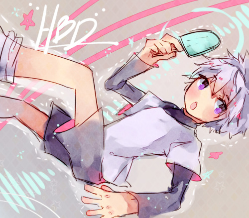 Killua’s hair is rly hard to draw