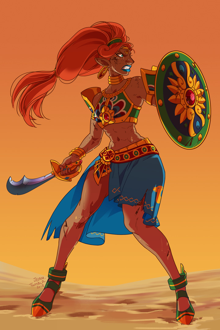 jeinu: Fight for your life… and its death! A commission of   the Gerudo champion