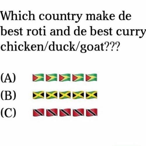 Hmm&hellip; I&rsquo;m biased so what&rsquo;s your answer? #Caribbean #Thesocalyst #Trini