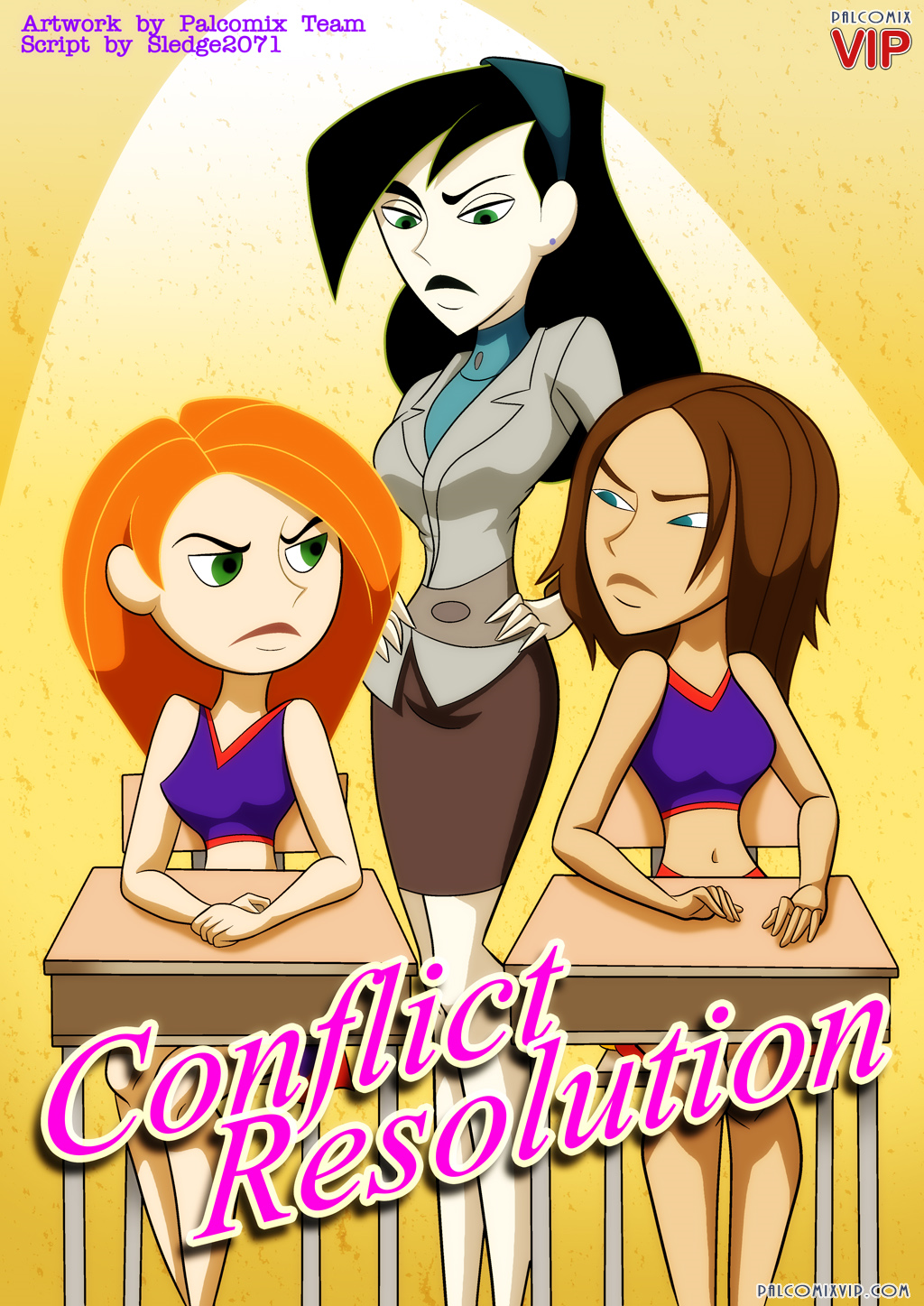 nsfw-lesbian-cartoons-members:  Lesbian Kim possible comic Pt 1 Request filed Source