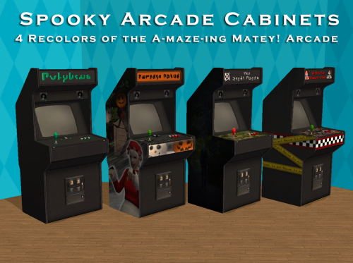 es-sims:Happy late Halloween Friday the 13th! I was inspired originally by the Polybius urban legend