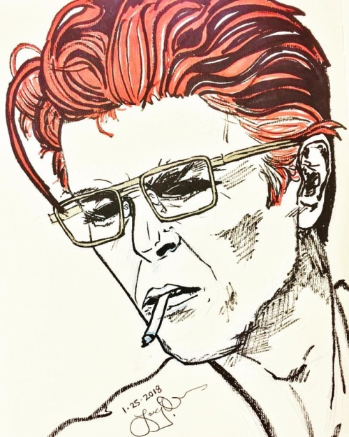 Guess this sketch is hunky dory and all. #DavidBowie @sharpie @davidbowie #fronkensteendrawsthings #