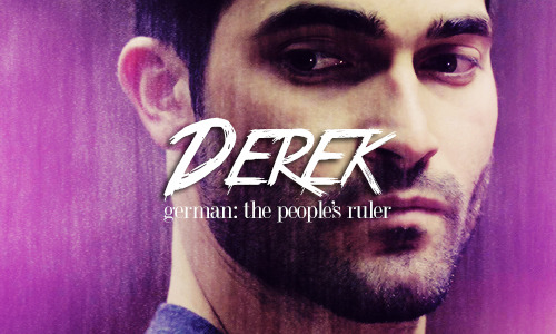 crestadeen:  Teen Wolf Characters + Name Meanings 