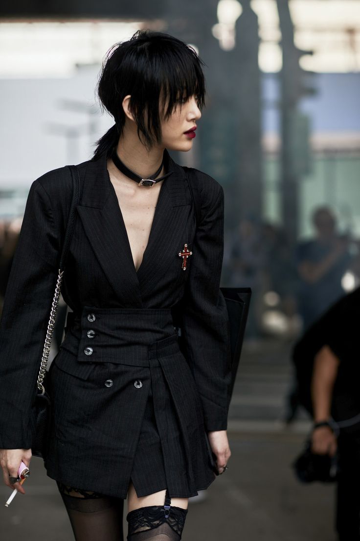 Black-is-no-colour — Sora Choi during New York Fashion Week Spring