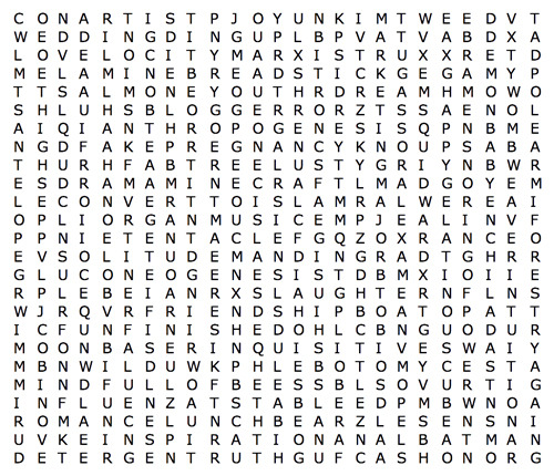 unverifiedmessiah:What’s on your mind? Learn more about yourself and your unique personality type with this scientist-designed word search.   Music, Genesis and WildRunner up: MIND FULL OF BEES 🐝 🧠 🐝 