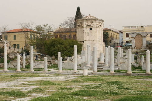 Tower of the Winds in the Roman Agora (Athens, Greece).