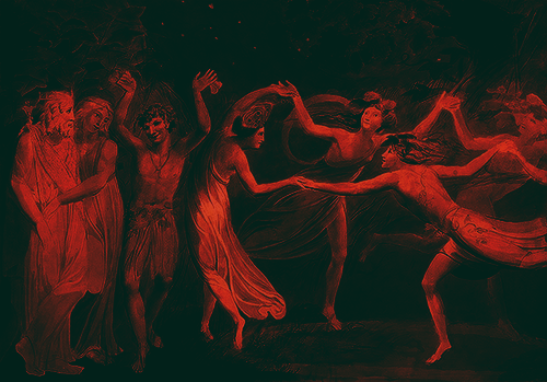 last-picture-show:
“William Blake, Titania and Puck with Fairies Dancing, 1786
”