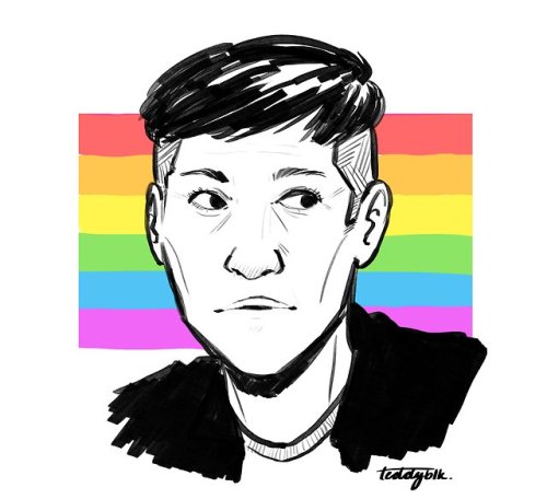 happy start of pride month! here’s a hermann gottlieb doodle 