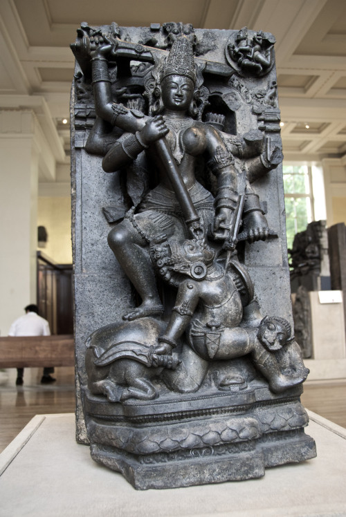 Durga slays Mahishasura