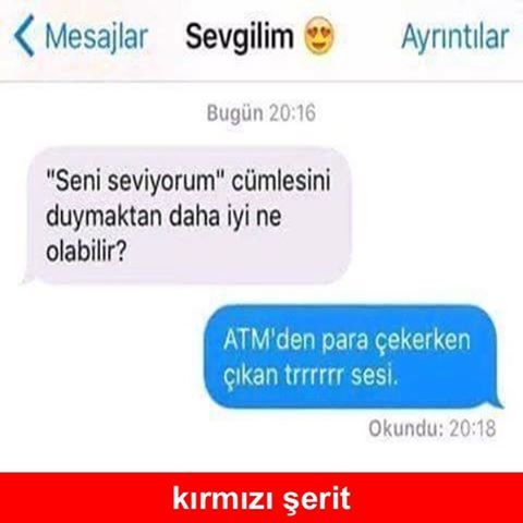 "Seni seviyorum"...