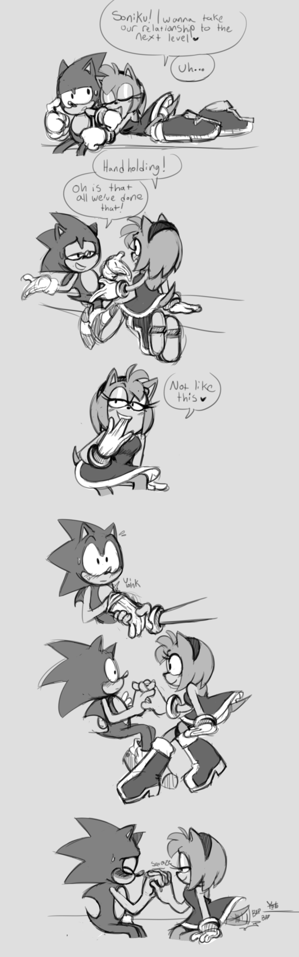 Not For The Faint Of Heart. Lewdest Comic I’ve Ever Drawn. Rampant Handholding, Uncensored With No