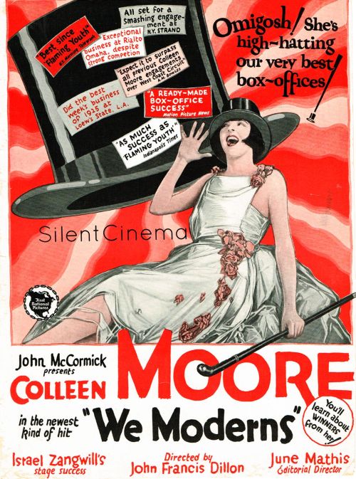 whataboutbobbed: hats off on to Colleen Moore in 1925’s We Moderns!