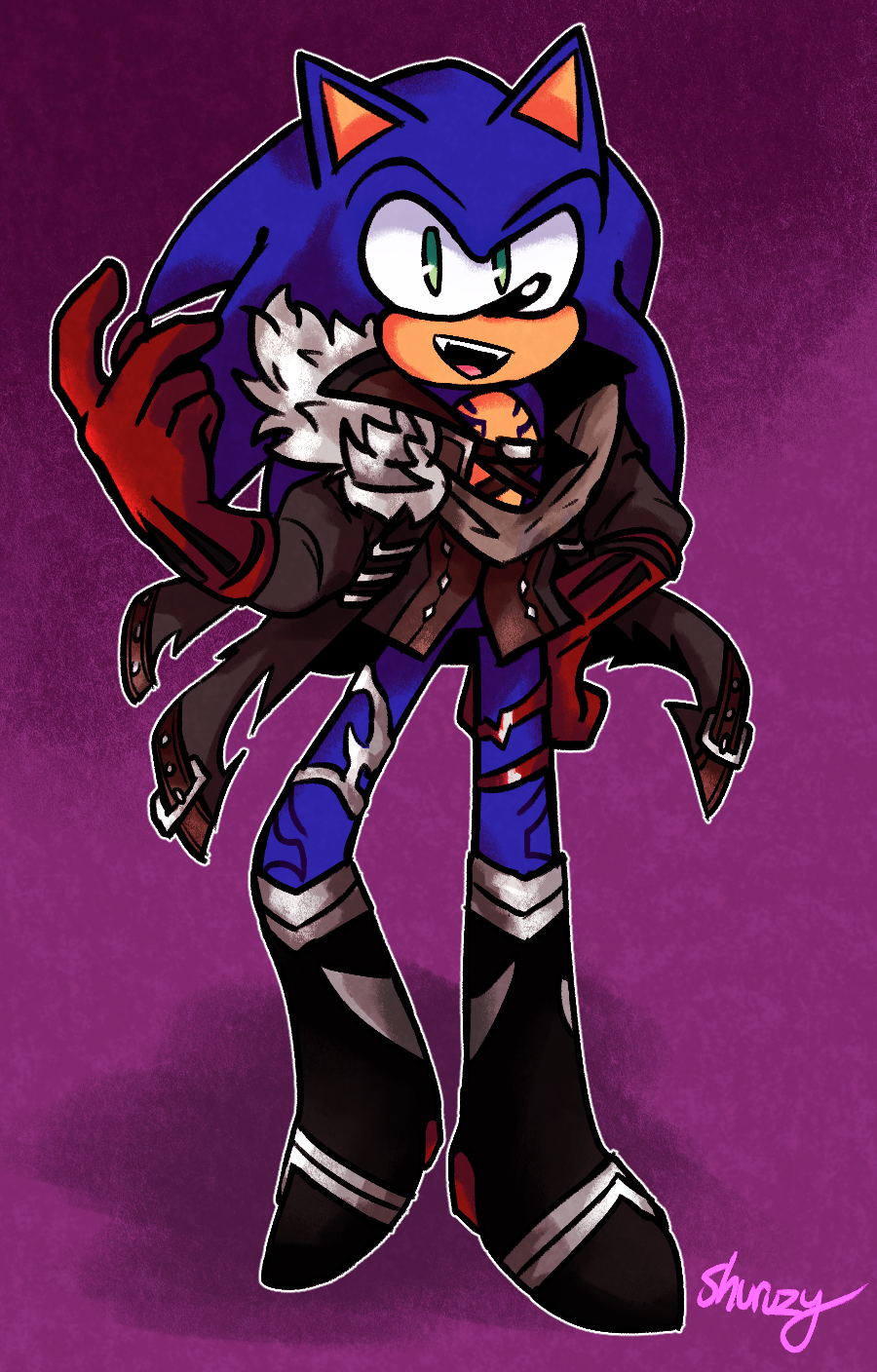 Sonic and Dark Sonic by Macca_Dragon -- Fur Affinity [dot] net