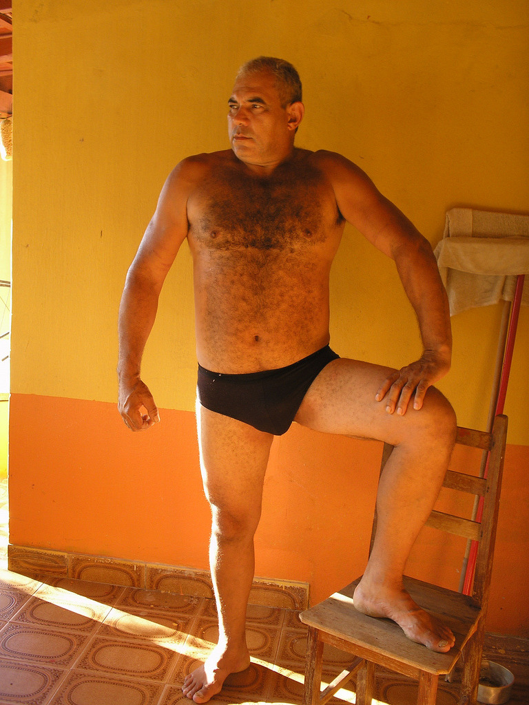 Art and photos of older man