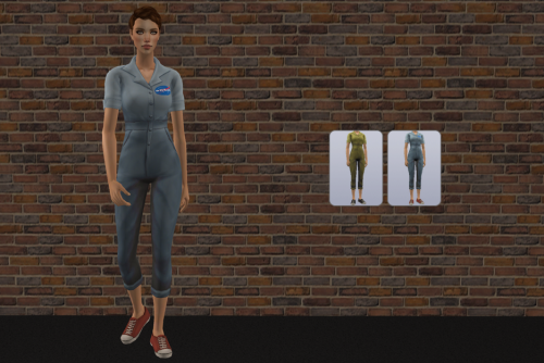 ello-sims:SuspendersTights replaced HalfJacket with @esotheria-sims​ Memento 4t2 Kismetsims Jumpsuit