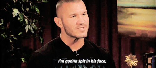 “So Randy, this coming Monday night live on Raw, what is the first thing you are