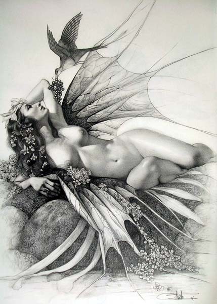 slow-deep-hard:  Arantza Sestayo • Traditional Arts, pencil. Black &amp; white