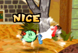 n64thstreet:Lady Bow lays the Smack down in Paper Mario, by Nintendo.