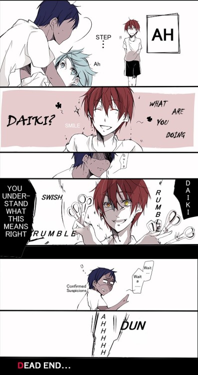 kandalice:GoM x Kuroko: Kuroko soaked by the rain