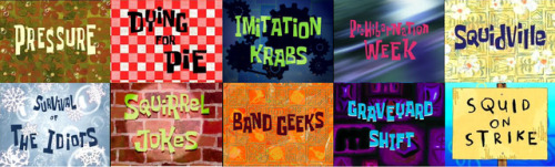 spongebob-squarepants-is-my-hero: Season 2 Favorites