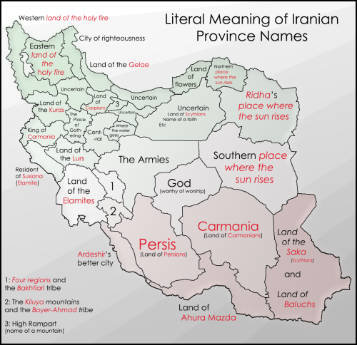 mapsontheweb:Literal Meaning of Iranian Province Names. by u/MaxTheDesertMan Afficher davantage