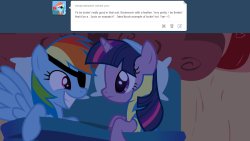 asksparklesanddashie:  Twilight: Where’d you even get an eyepatch, anyway?  X3!