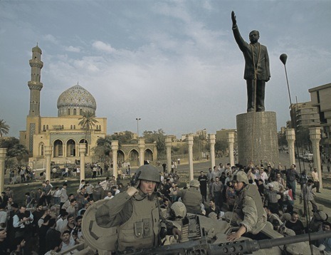 “ Broadcast live to millions around the globe, the toppling of Saddam Hussein’s statue in Baghdad’s Firdos Square seemed to be the defining visual moment of the Iraq war. To viewers and commentators, it was gripping proof that Iraqis were celebrating...