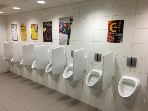 De Biekorf in lebbeke, a cultural center. I swear I didn&rsquo;t cum in that urinal :-) It&rsquo;s a