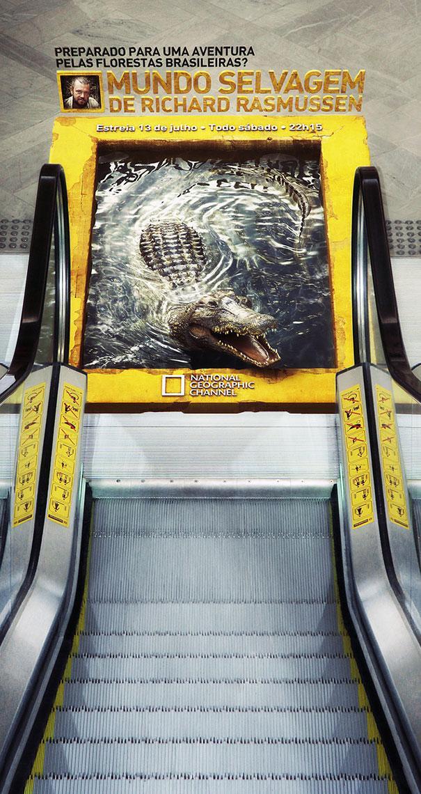 trendingly:  Brilliant Ads That Work With Their Surroundings - Click Here To See